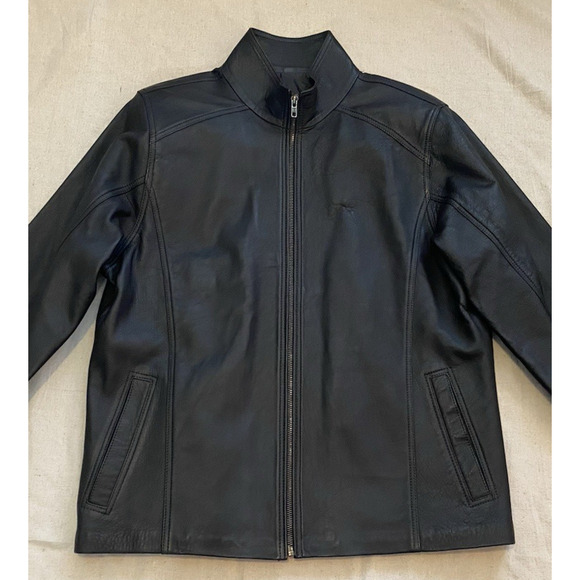Cotacachi - Ecuador Moto Jacket M/L Extra-Large Black Leather Hipster Coat - Picture 3 of 13